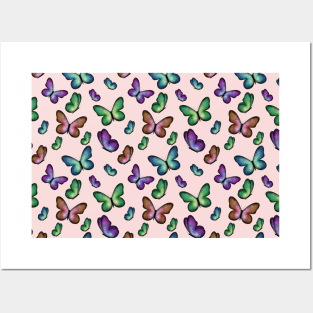 Butterflies pattern Posters and Art